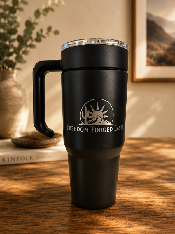 30oz Tumbler with Silicone Straw and Removable Lid