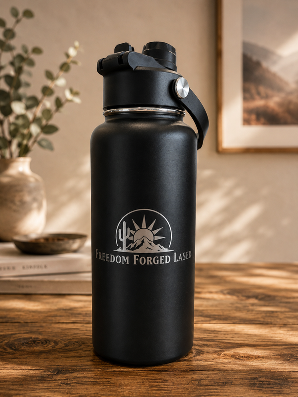 32oz Water Bottle (Hydro Water Bottle with Dual Sport Lid)