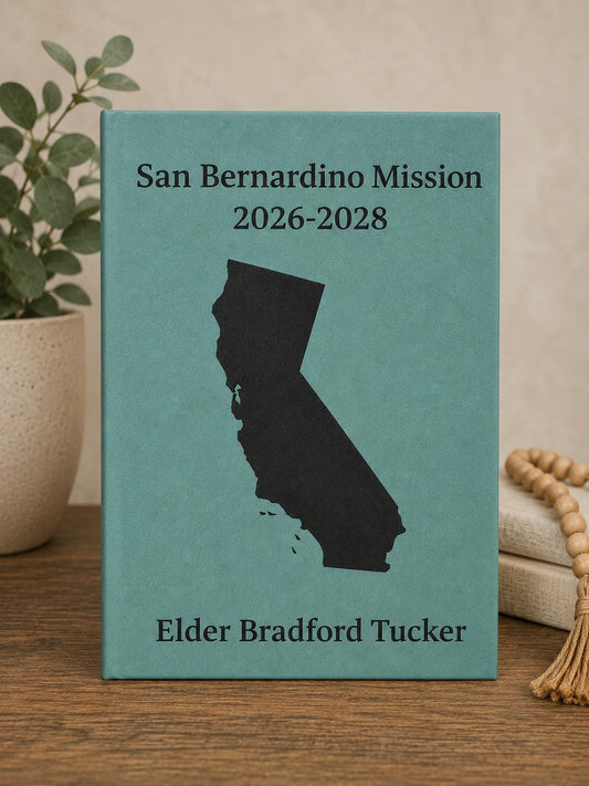 Lds Mission Journal Custom Name Mormon Mission Elder Gift Personalized Sister Gift Mormon Journal Missionary Notebook Departure Keepsake
