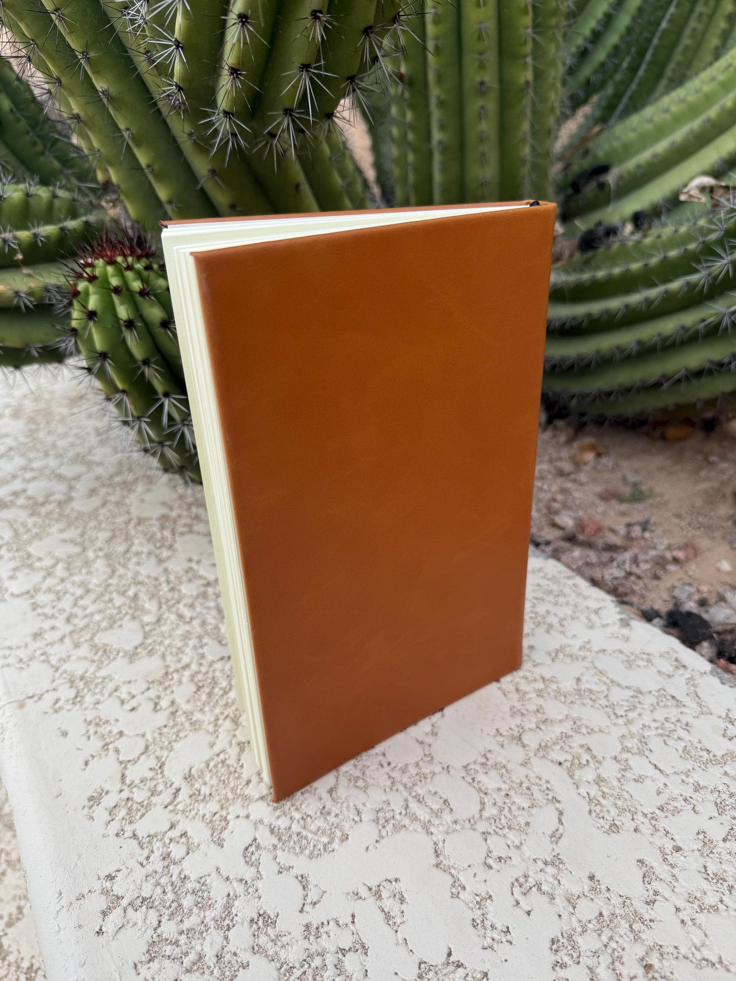 Engraved Leather Journal, The Lord Will Guide You Always Bible Verse Notebook