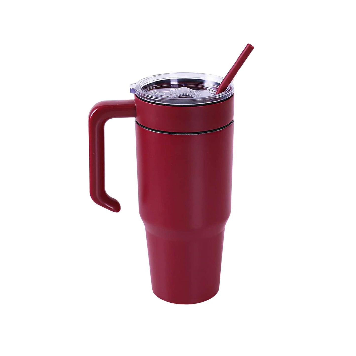 30oz Tumbler with Silicone Straw and Removable Lid