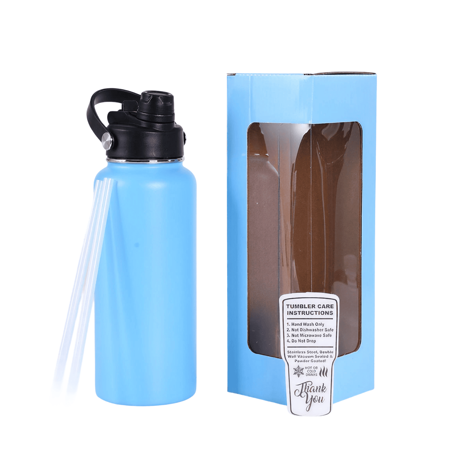 32oz Water Bottle (Hydro Water Bottle with Dual Sport Lid)
