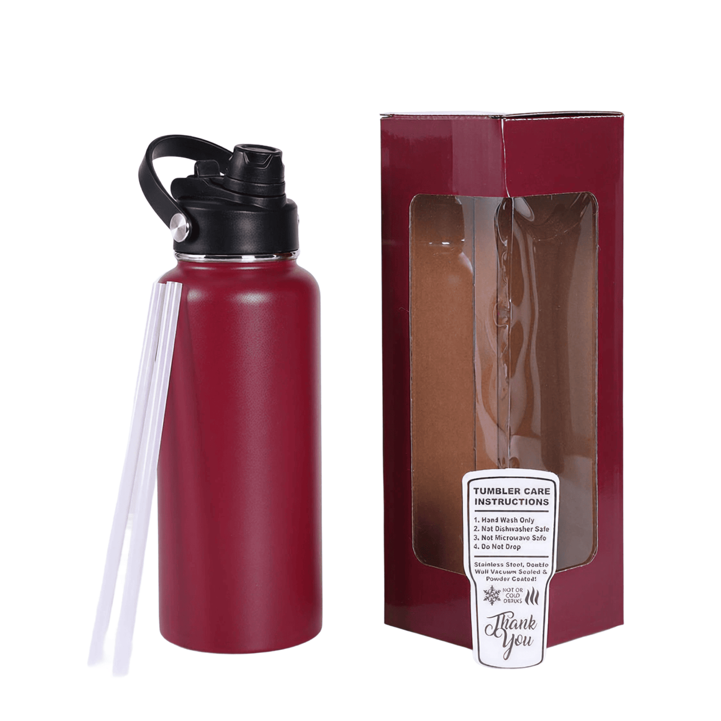 32oz Water Bottle (Hydro Water Bottle with Dual Sport Lid)