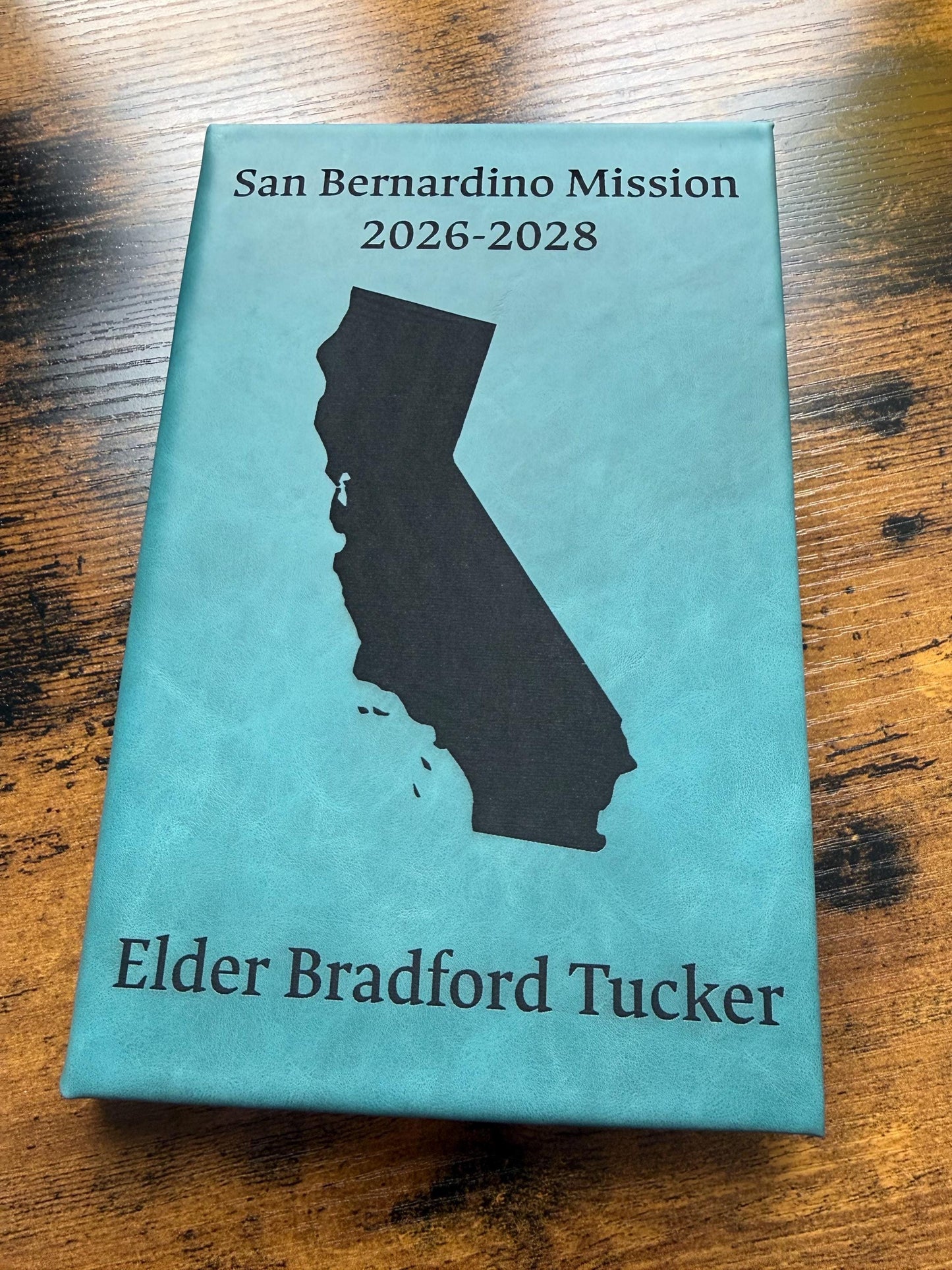 LDS Mission Journal Notebook Custom Name and Dates Gift for Elder or Sister Missionary