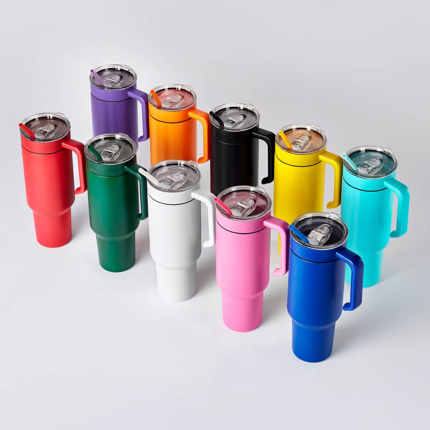 40oz Tumbler with Silicone Straw and Removable Lid