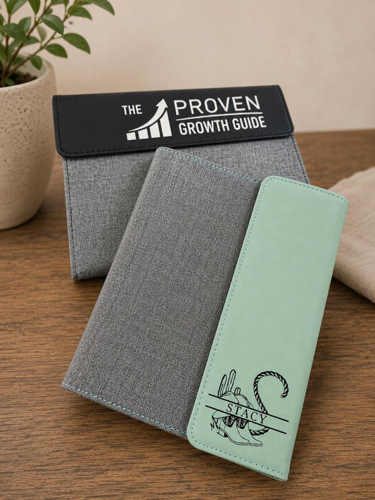 Personalized Leather Padfolio, Custom Name Portfolio Organizer, Executive Writing Folder, Business Gift