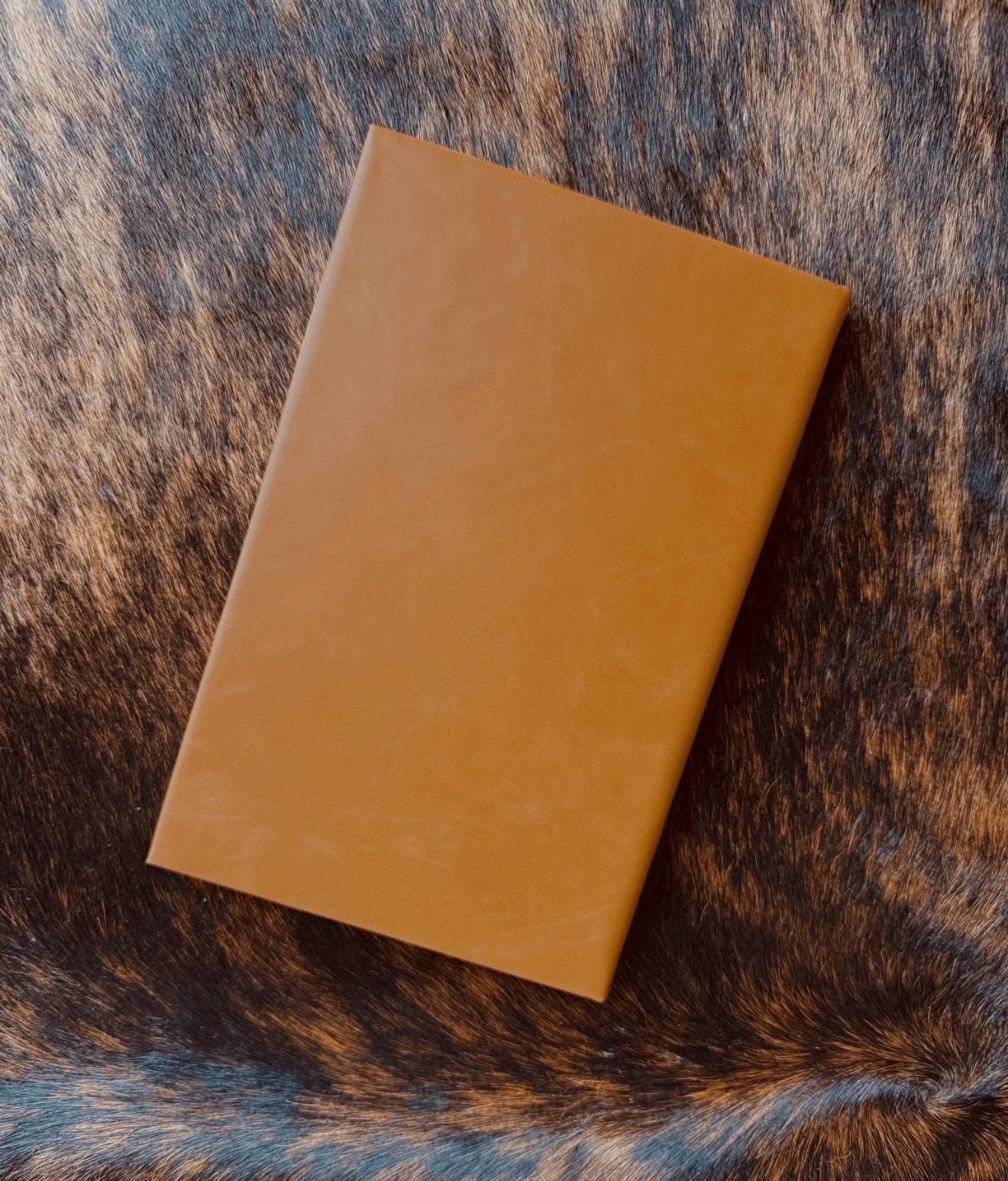 Engraved Leather Journal, The Lord Will Guide You Always Bible Verse Notebook