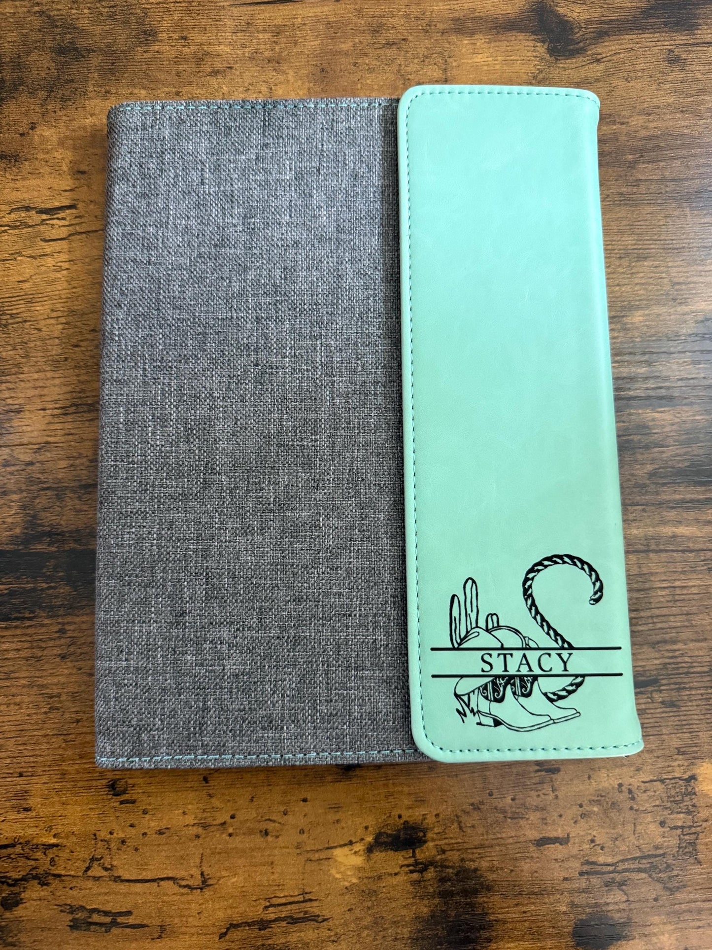 Personalized Leather Padfolio, Custom Name Portfolio Organizer, Executive Writing Folder, Business Gift