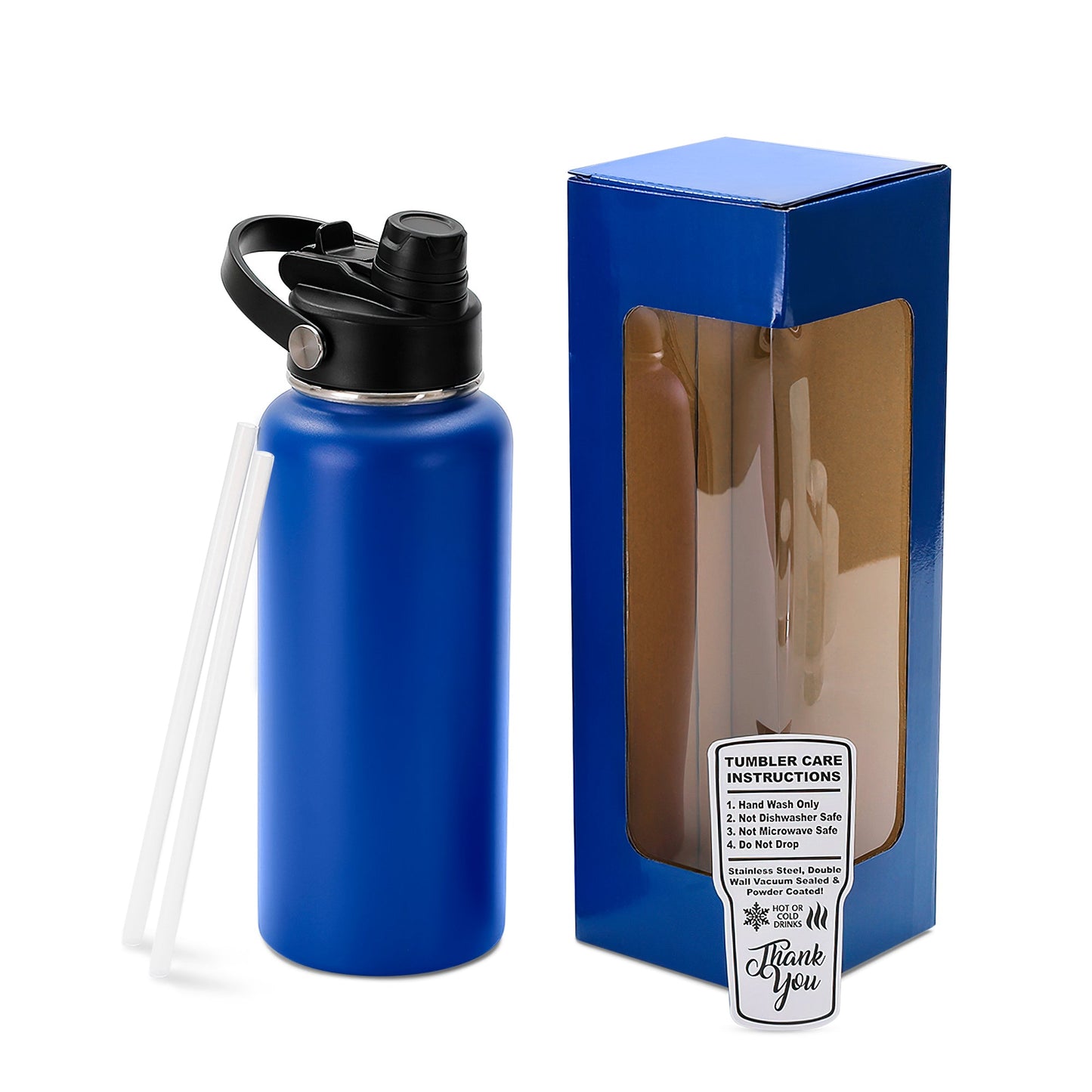 32oz Water Bottle (Hydro Water Bottle with Dual Sport Lid)
