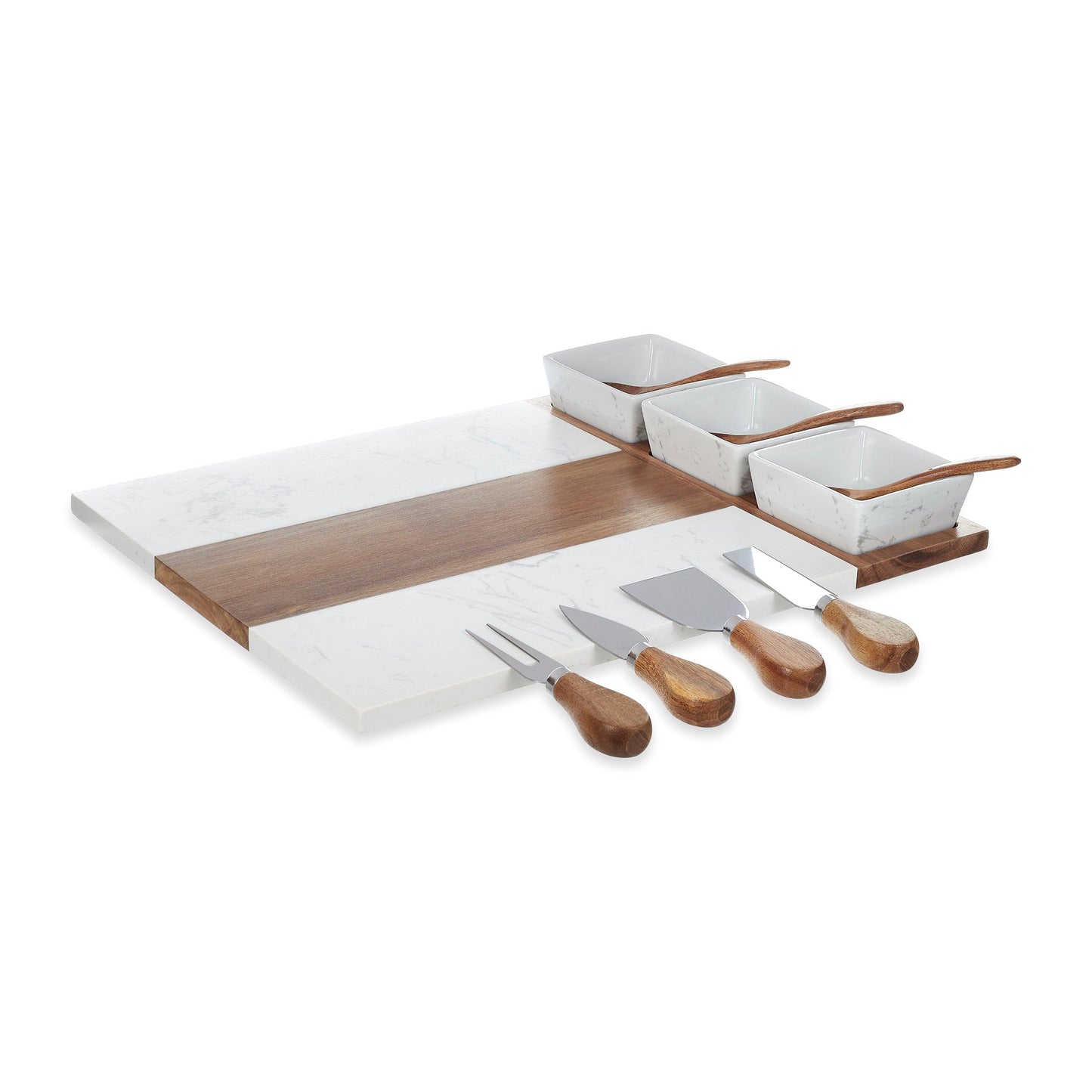 Charcuterie Board Marble Cheese Meat Fruit Tray Snack Party Wedding Gift Hostess Present Kitchen Serving Platter Entertaining Appetizer