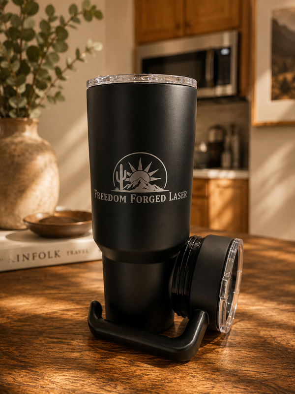 40oz Tumbler with Silicone Straw and Removable Lid