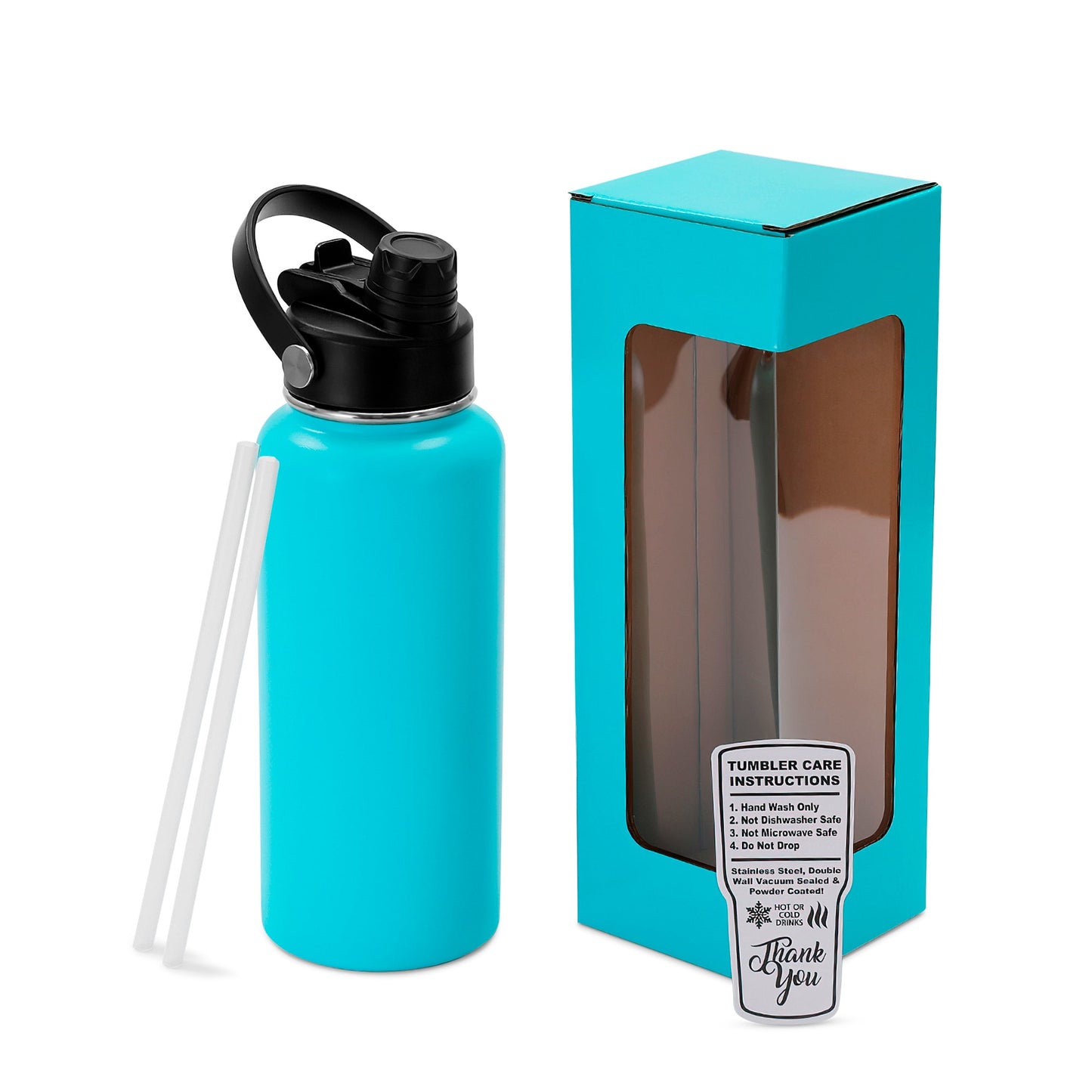 32oz Water Bottle (Hydro Water Bottle with Dual Sport Lid)