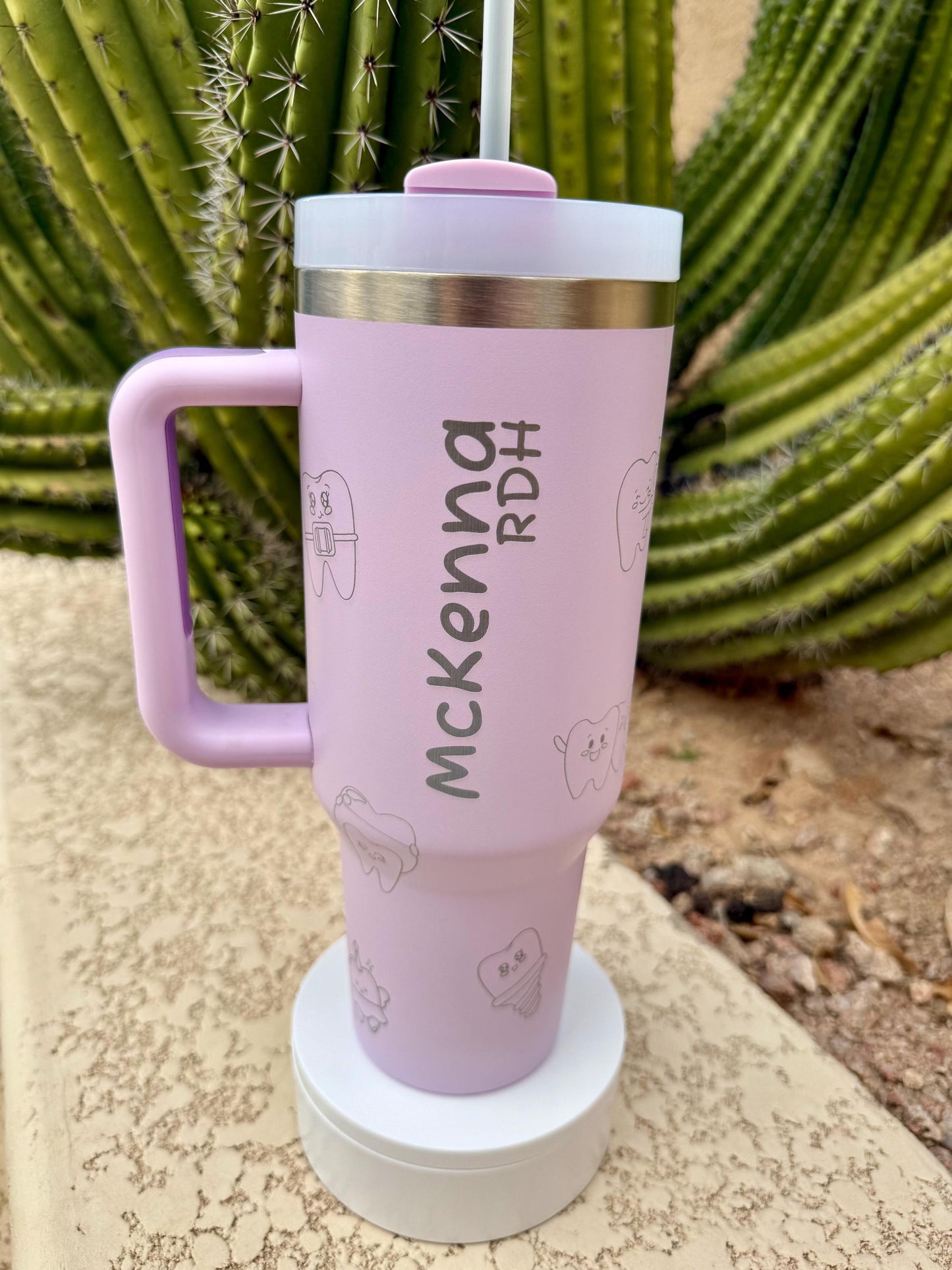 Dental Hygienist Gift Insulated Tumbler Stainless Steel Reusable Cup Professional Appreciation Present Office Beverage Container Tooth