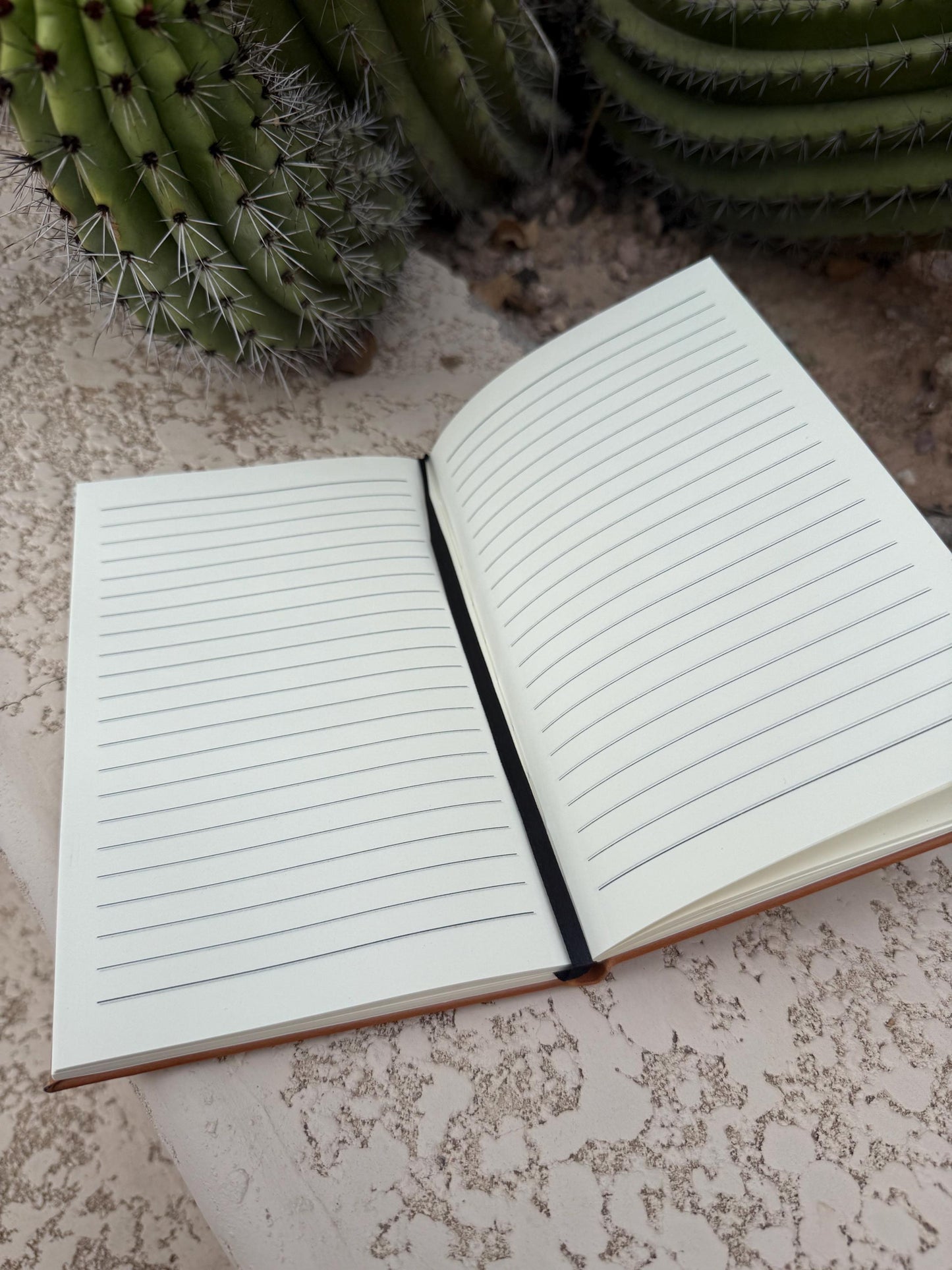 Engraved Leather Journal, The Lord Will Guide You Always Bible Verse Notebook